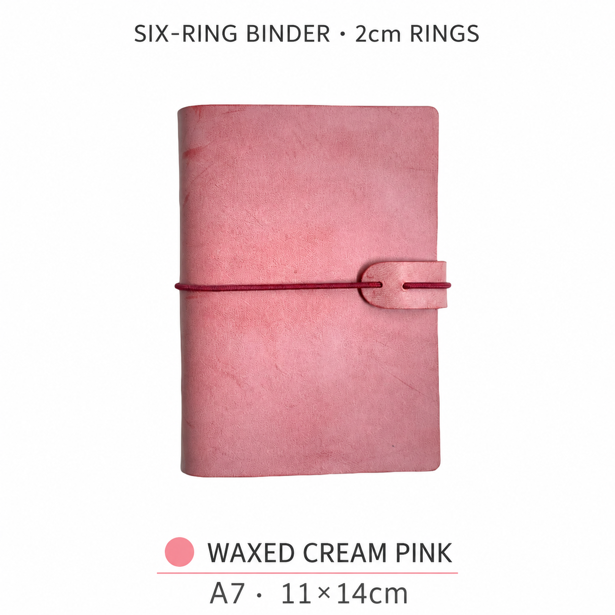 Ring-bound journal — dusty pink