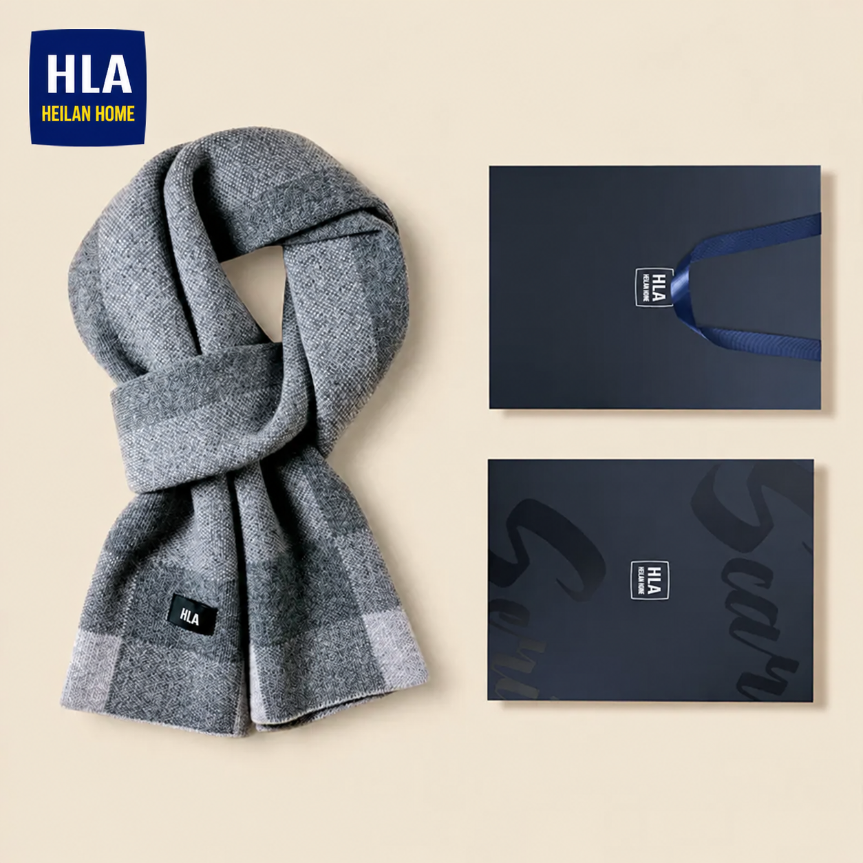 Scarf — silver grey