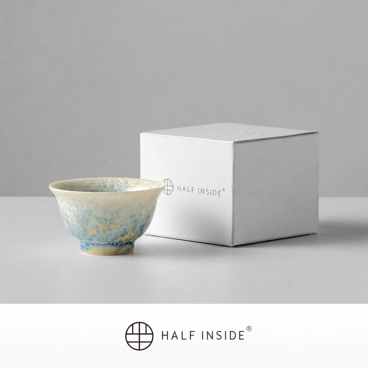 Tea cup — blue · green