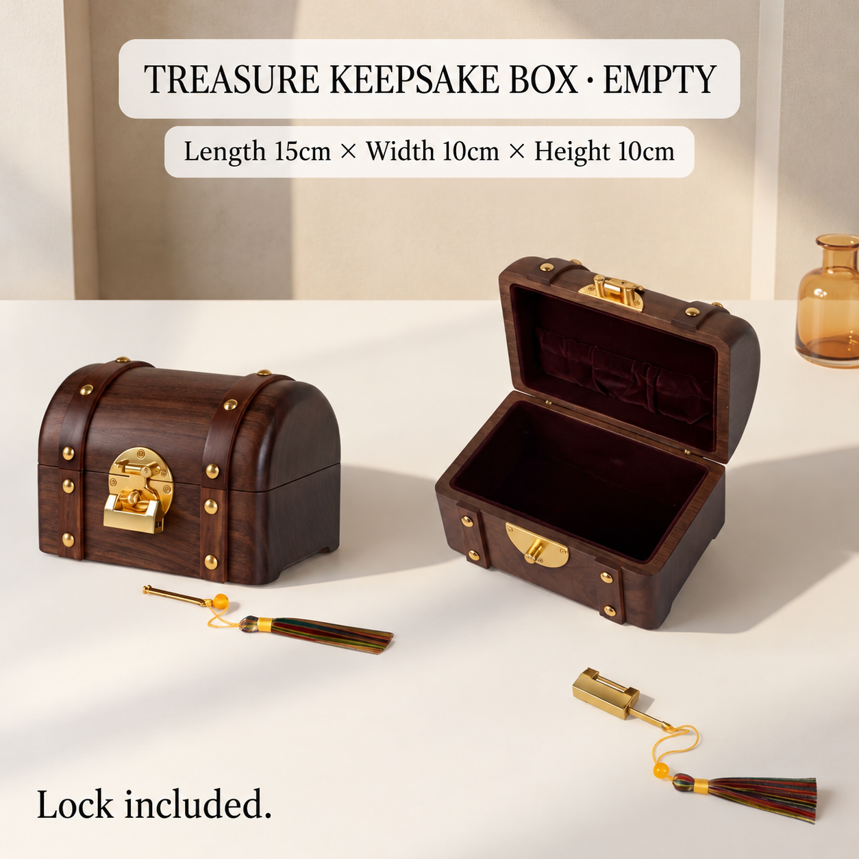 Keepsake chest — brown