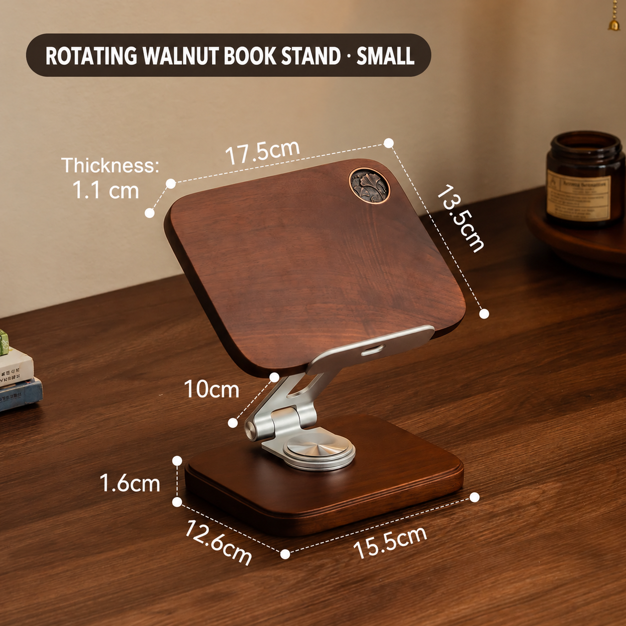 Book stand — brown · adjustable