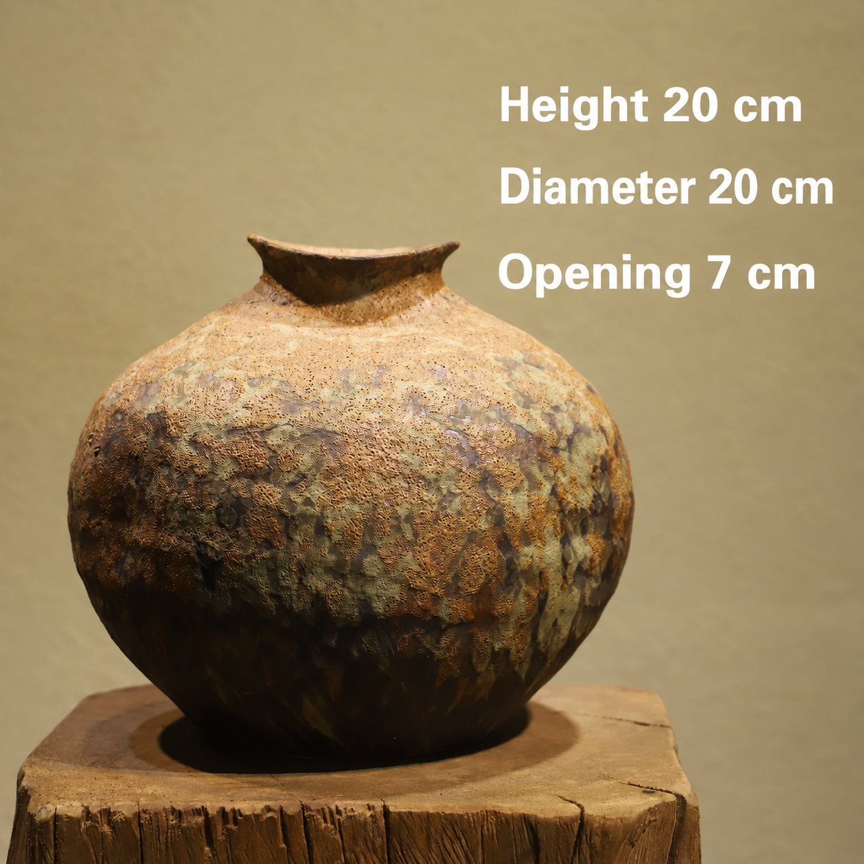 Vase — rustic · brown