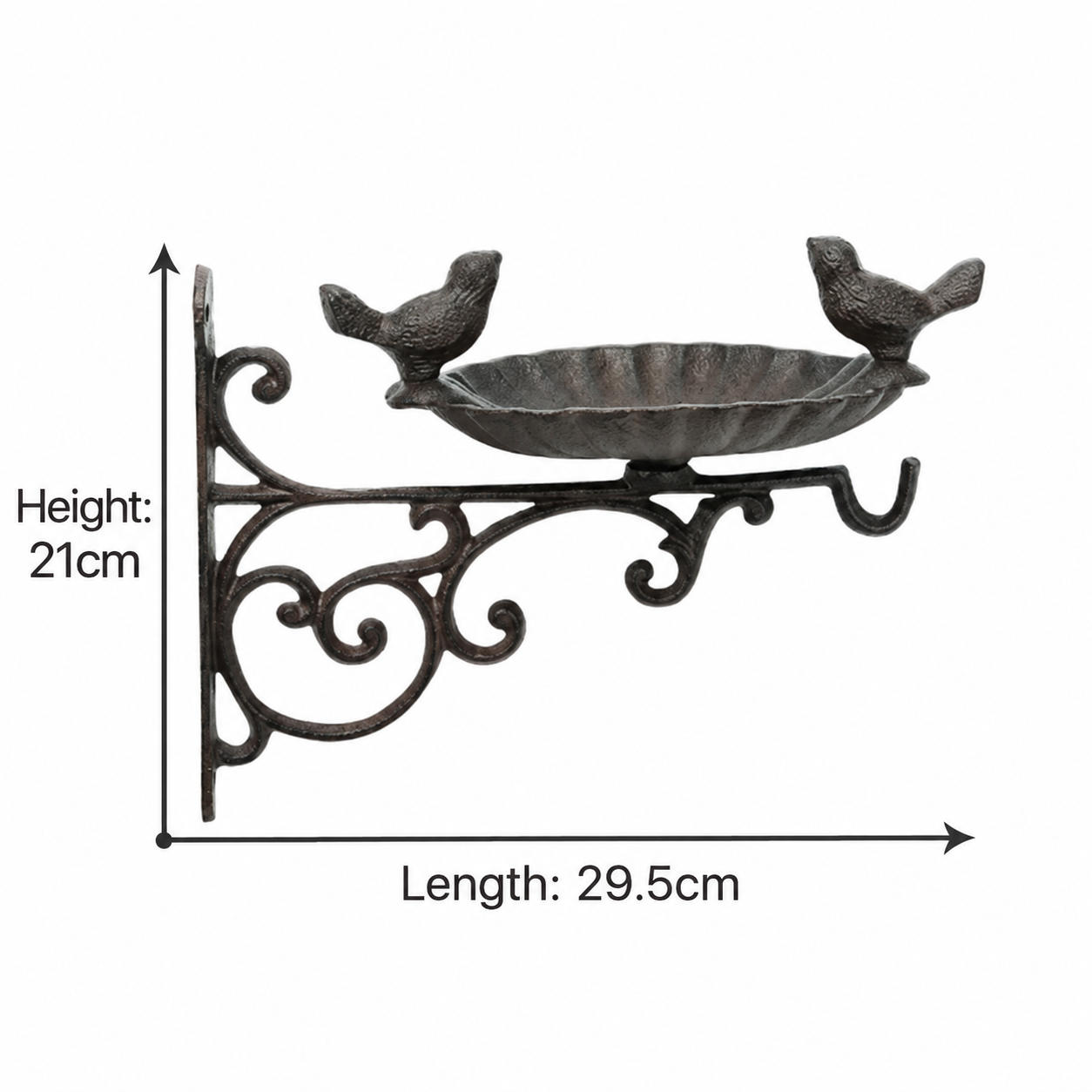 Bird feeder — dark · wall mounted